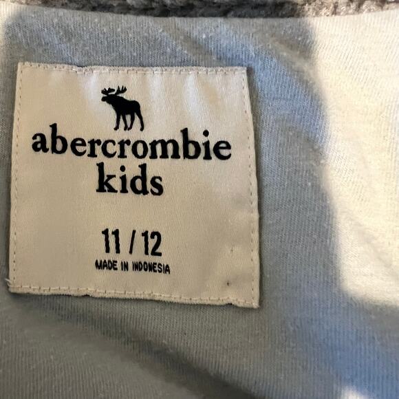 Abercrombie Kids Fleece Jacket Size 11/12 Gray Blue Pockets Outdoor - Picture 6 of 12